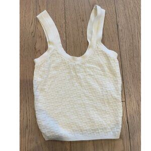 Abercrombie & Fitch Checkered Knit Tank Top